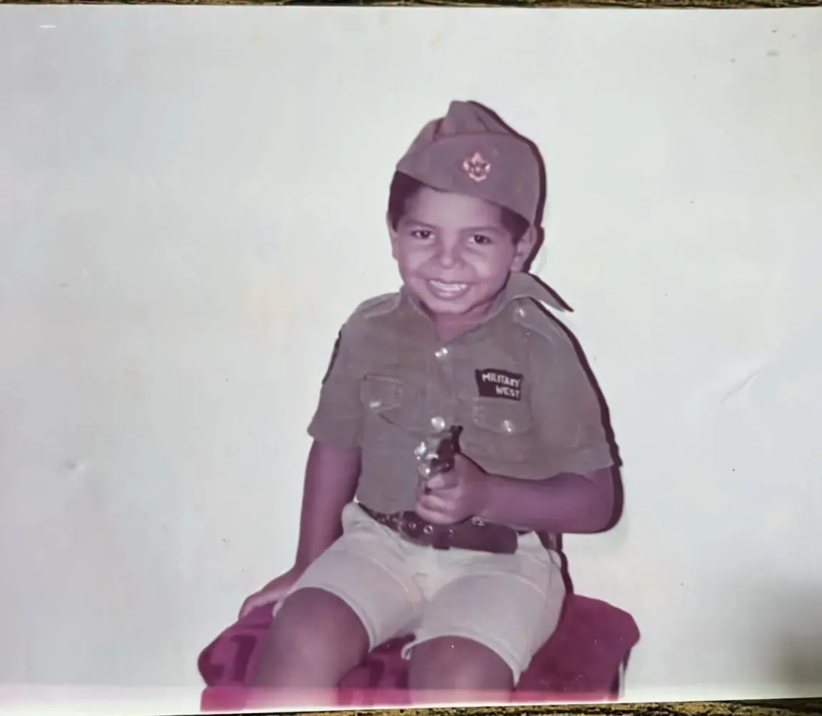 Karim Gharbi as a child