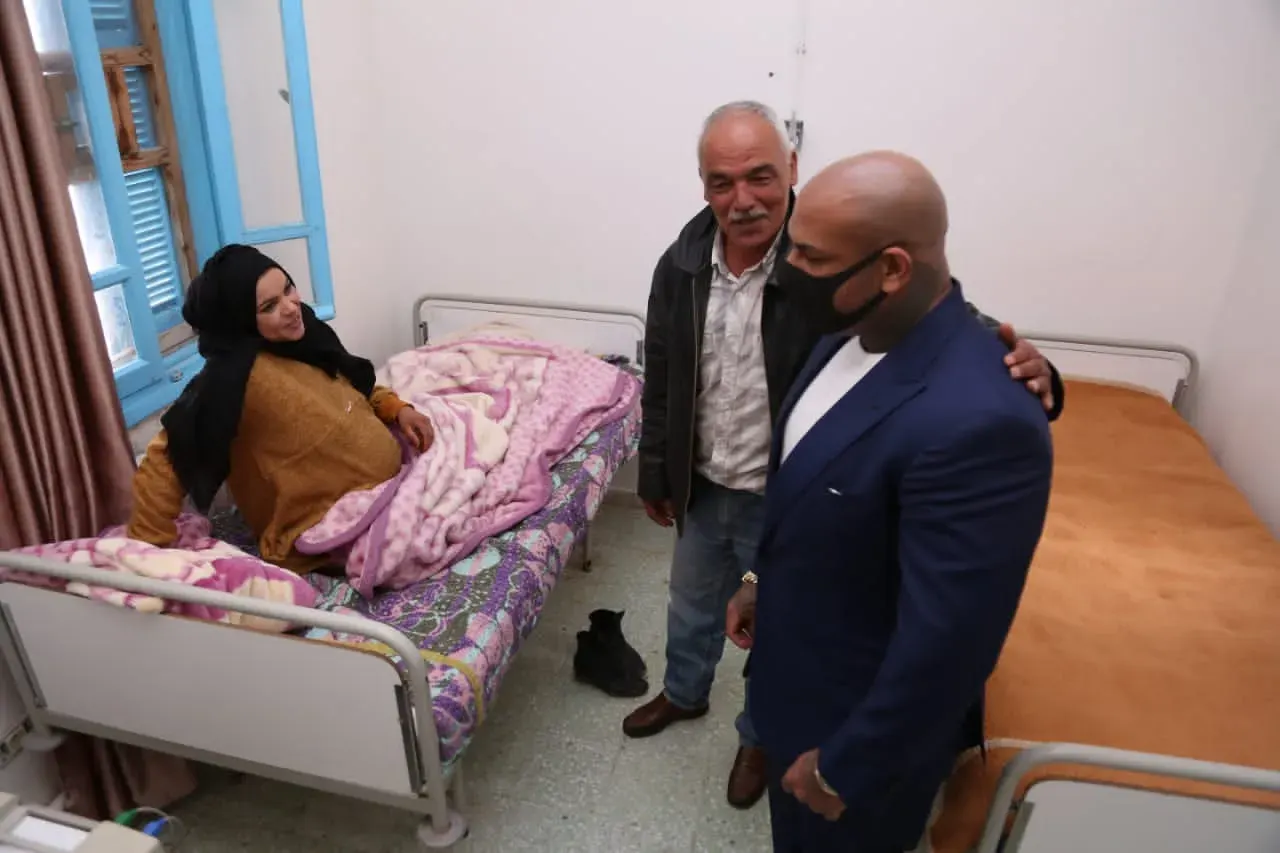 A hospital ward equipped during COVID-19