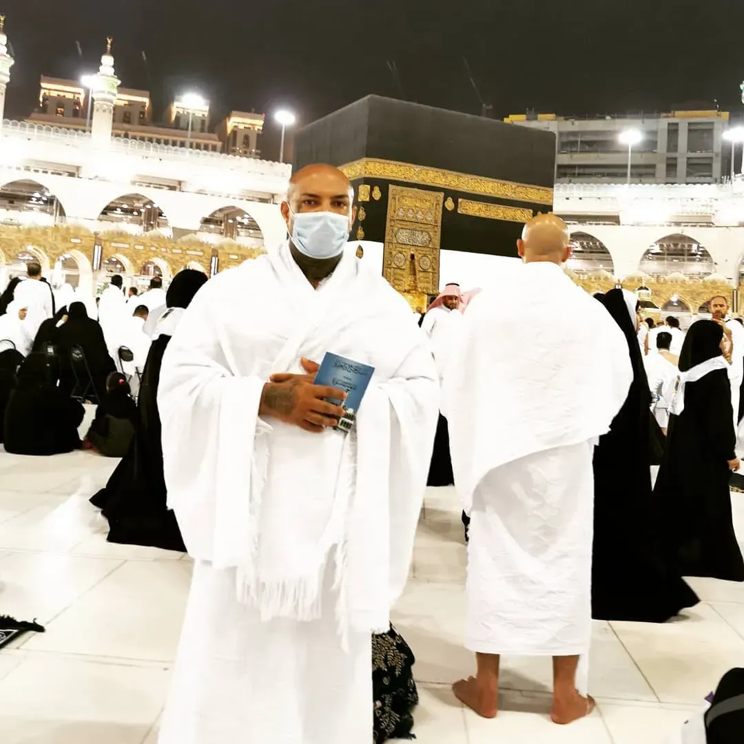 Karim Gharbi during the pilgrimage to Mecca