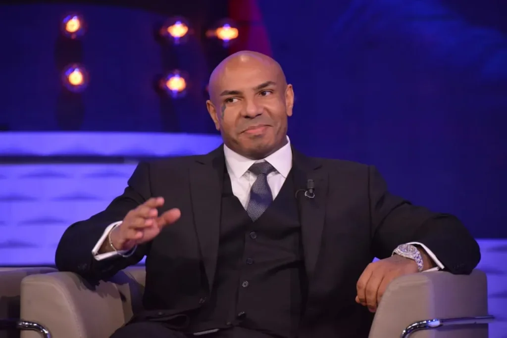 Karim Gharbi in a television studio